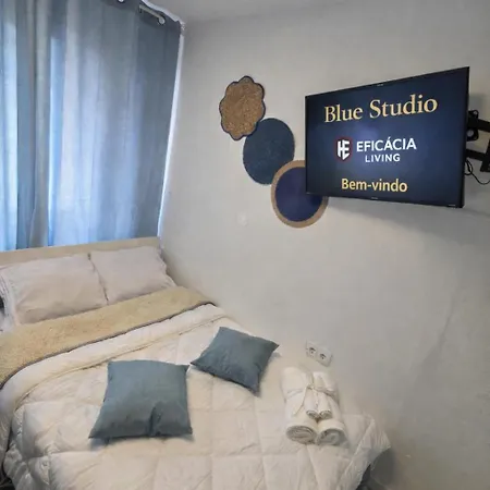 Vendégház Blue Studio - Ac - Cozinha Privativa - Wc Partilhado - Eficacia Living - Abrantes *